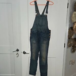 Madewell Womans Blue Denim Overalls Size Medium